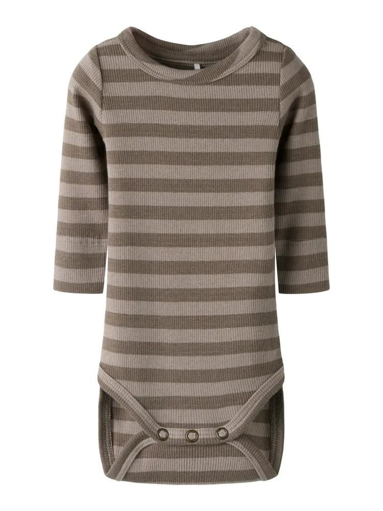 Name It Banio Langærmet Body - Morel - 68 billede