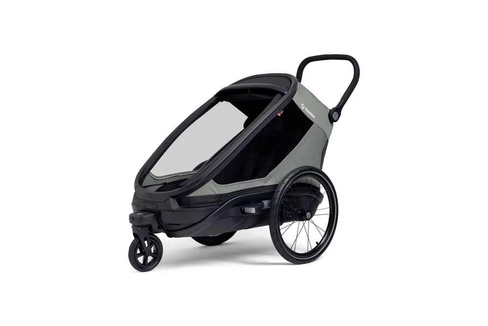 Hamax Outback Next Single Cykelvogn - Dusty Green billede
