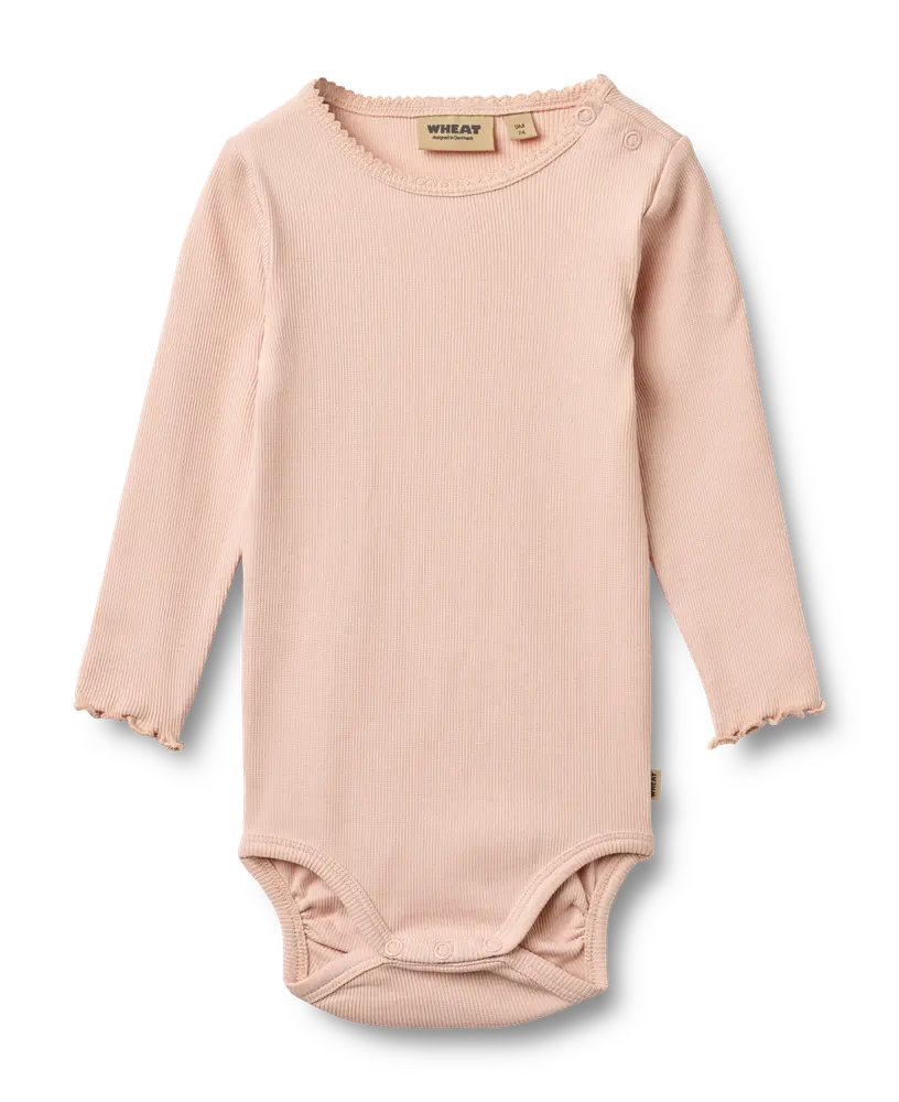 Regitze Langærmet Rib Body - Powder - 74 billede