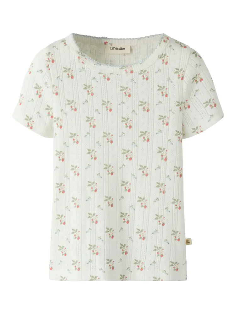Lil' Atelier Rachello Dap T-Shirt - Coconut Milk - 92 billede