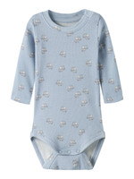 Hobit Langærmet Body - Blue fog