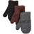 Magic vanter 3 pak med lurex - Dark Mink-Black-Antrazite