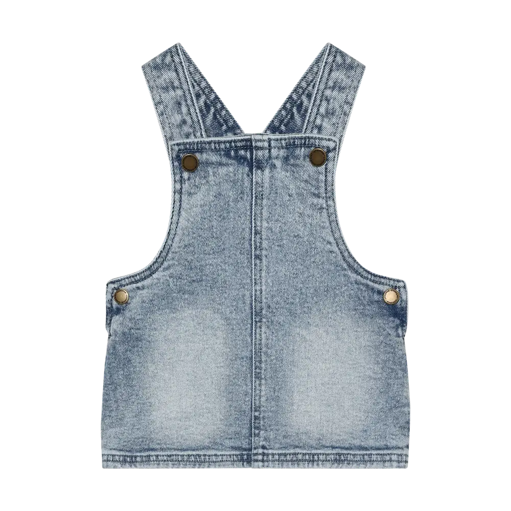 Denim Kjole - Light Blue Denim - 80 billede