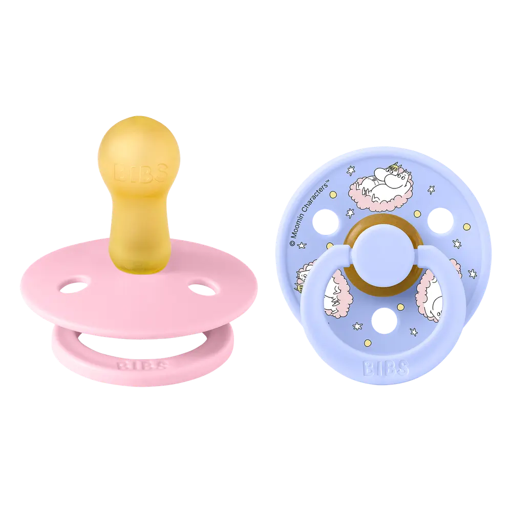 Moomins Colour Sut 2pk Latex Str 2 Baby Pink billede
