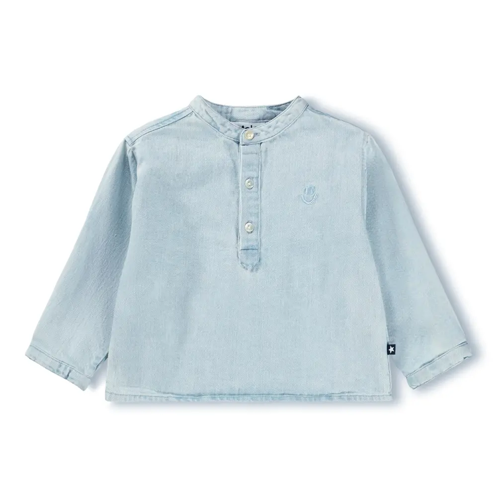 Enoz Skjorte - Misty Denim - 92 billede