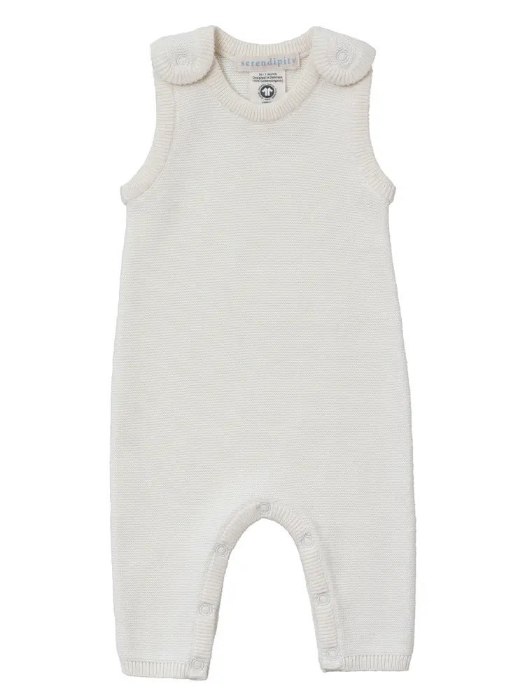 Strikket Romper - Creme - 50CM billede