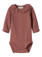 Lil' Atelier Onela Langærmet Slim Body - Withered Rose