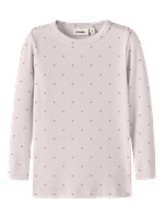 Lil' Atelier Gago Slim Langærmet Top - Hushed Violet