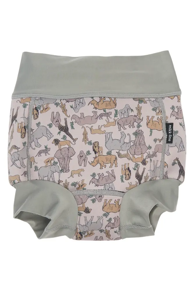 Blebadebukser m. Print - Zoo AOP - 1-2 ÅR billede