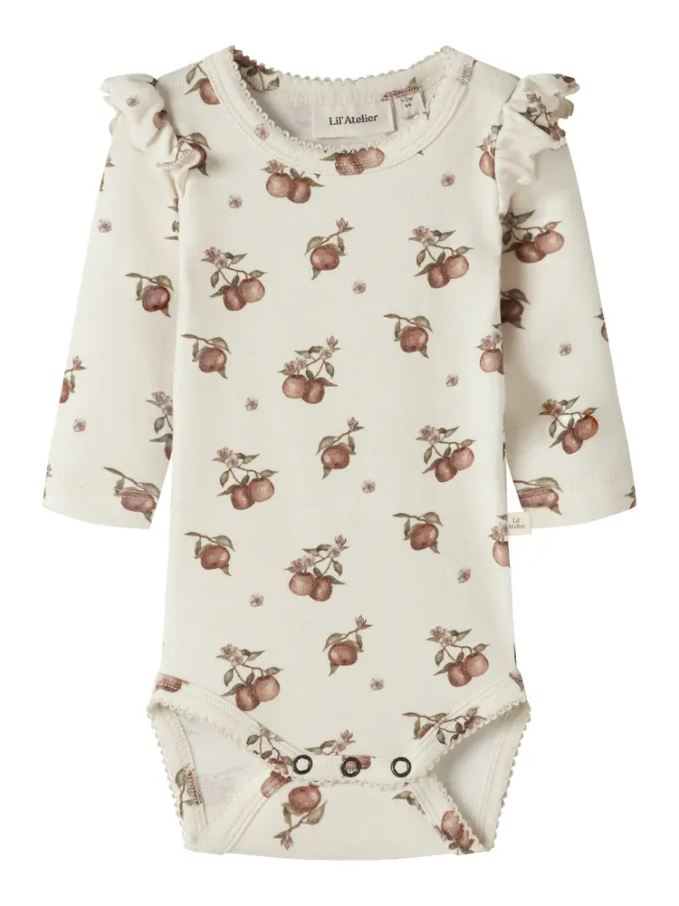 Lil' Atelier Gayo Kep Langærmet Slim Body - Turtledove - 56