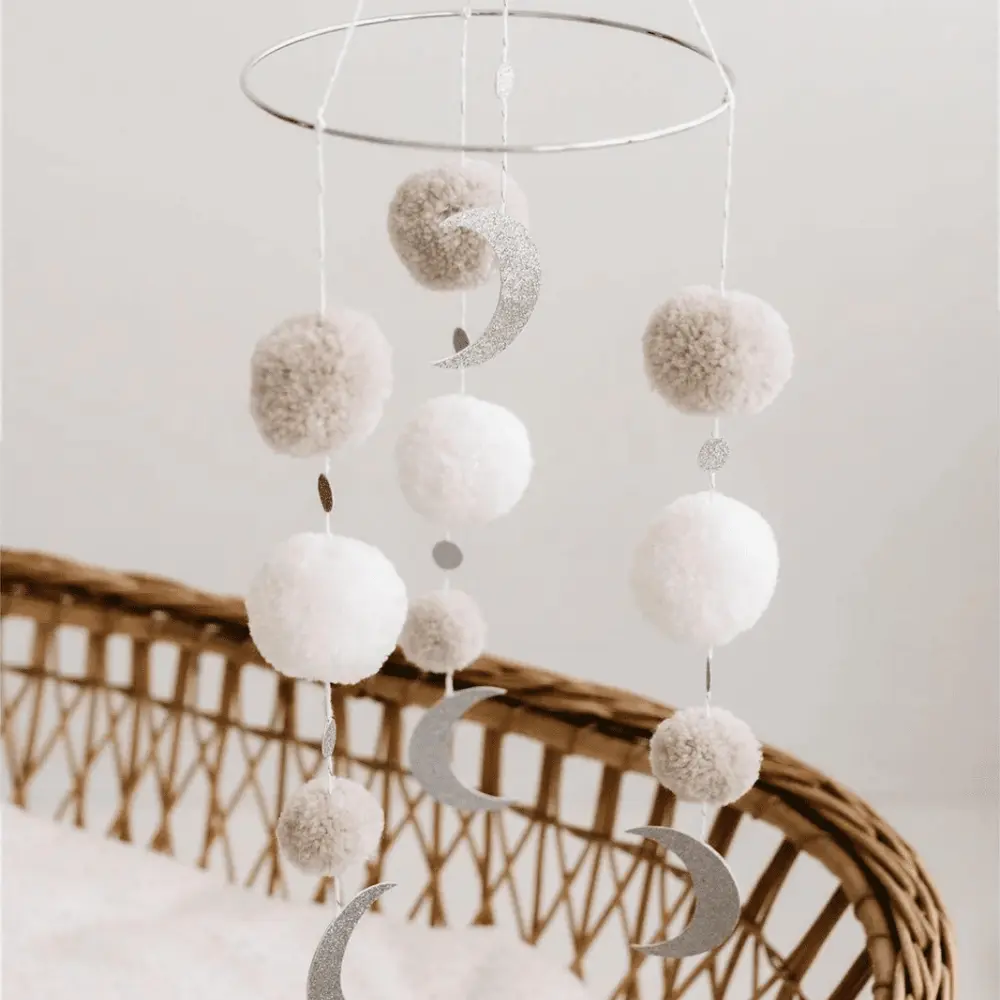 Uro pom pom, beige billede