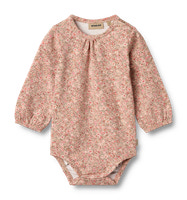 Elmine Body Langærmet - Rose dust flower meadow