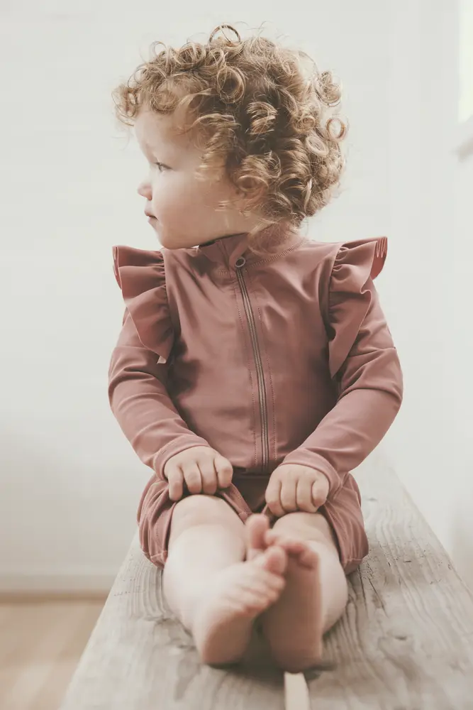 Badedragt Solid - UV 60+ - Ash Rose - 74 billede