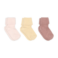 Rib baby strømper 3-pak - Woodrose