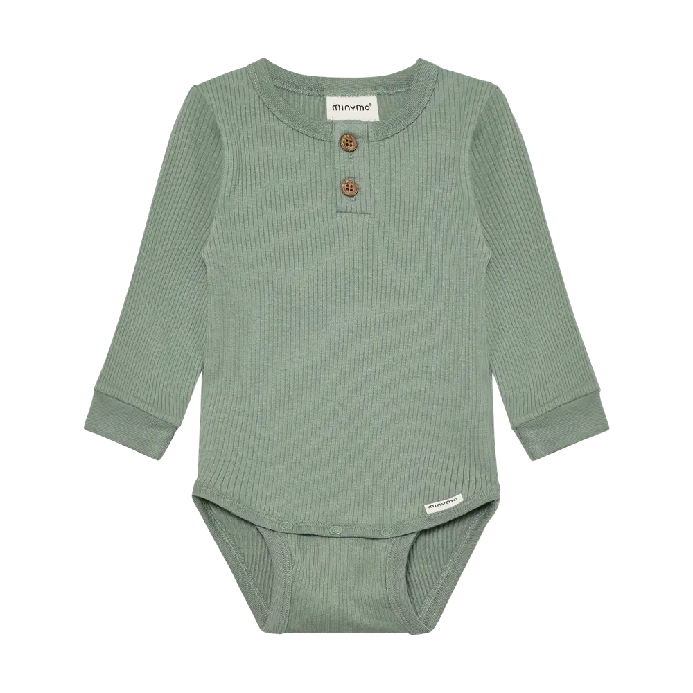 Langærmet Rib Body - Lily Pad - 50 billede