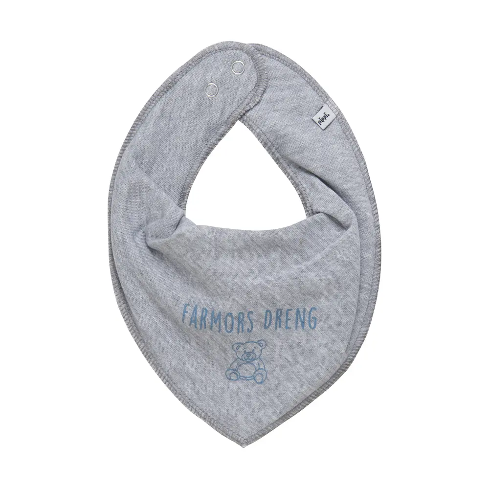 Bandana bib m. farmor+farfar.. - 123 - ONE SIZE billede