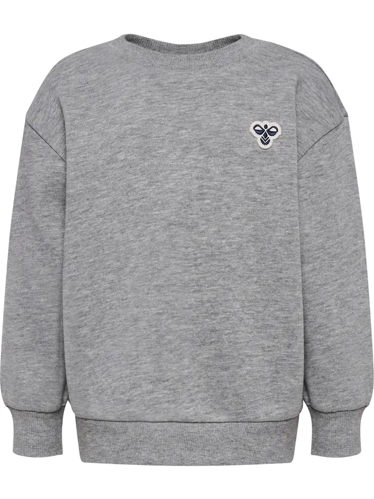 Loose Crewneck Trøje - Grey Melange - 104 billede