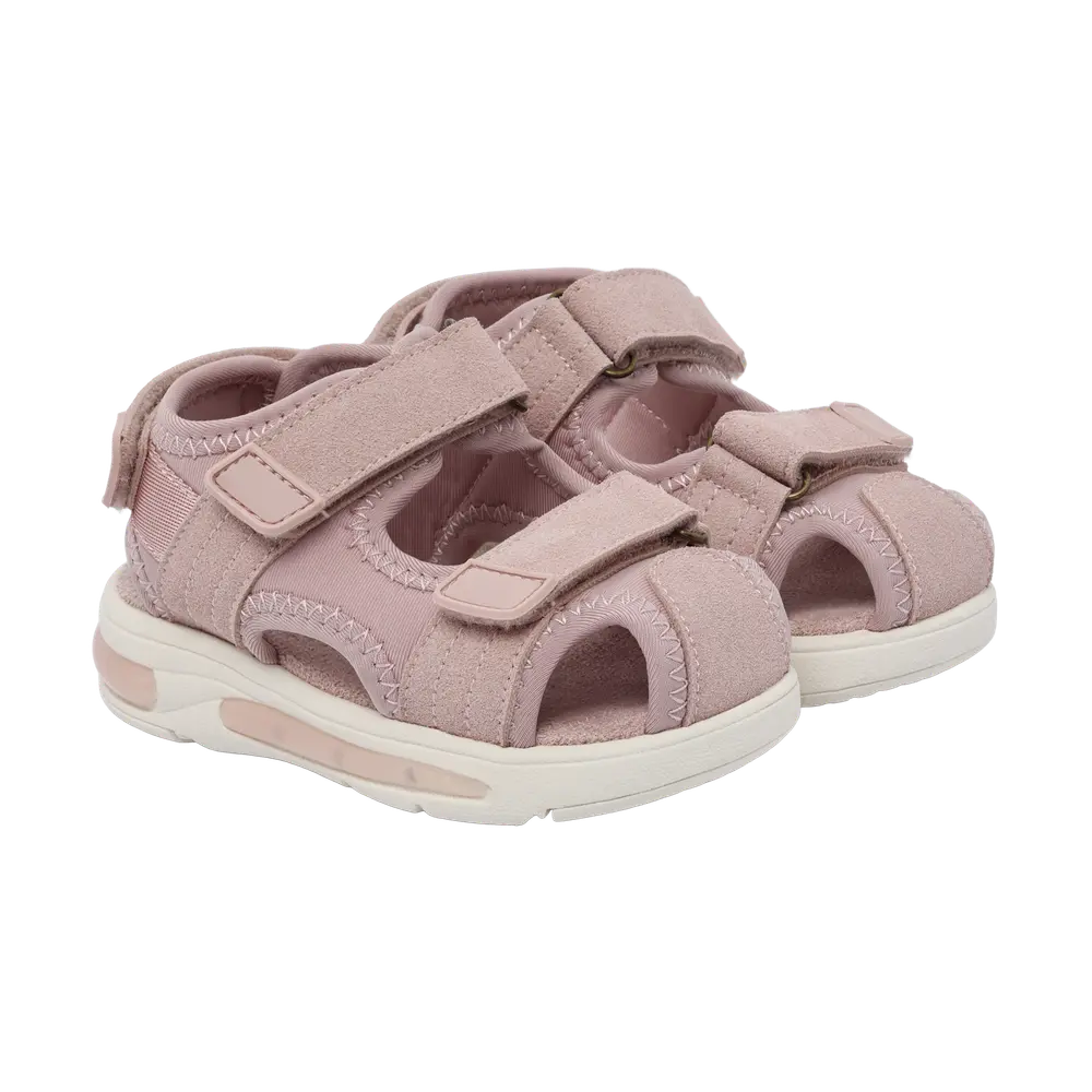 Sandal Velcro m. Lys - Sepia Rose - 24 billede