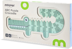 A, B, C krokodille puslespil i grøn