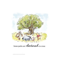 Plakat - Peter Plys - samling ved træet