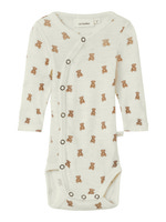 Nalu Uld Langærmet Wrap Body - Turtledove