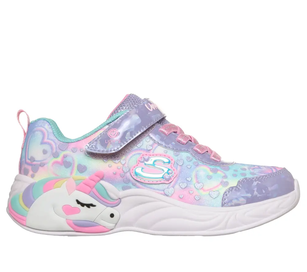 Skechers Blinkesko - Unicorn Dreams - Heart Sparkle - Lavender
