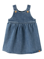 Lil' Atelier Obello Denim Spencer Kjole - Dark Blue Denim