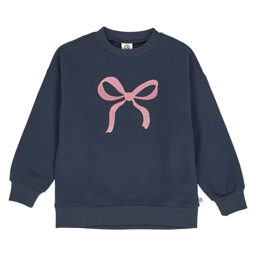Bow Sweattrøje - Night blue - 116 billede