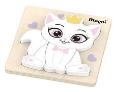 Prinsesse kat puslespil