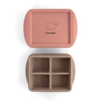 Frysebakke til babymad 4x65 ml - 2-pak - Rose Mix