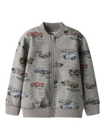 Reiner Sweat Cardigan m. Lynlås - Grey Melange 