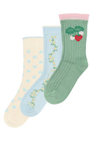 Marry Bambus Strømper 3-pak - Clear Sky