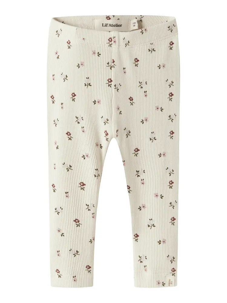 Lil' Atelier Gago Slim Leggings - Turtledove - 74 billede