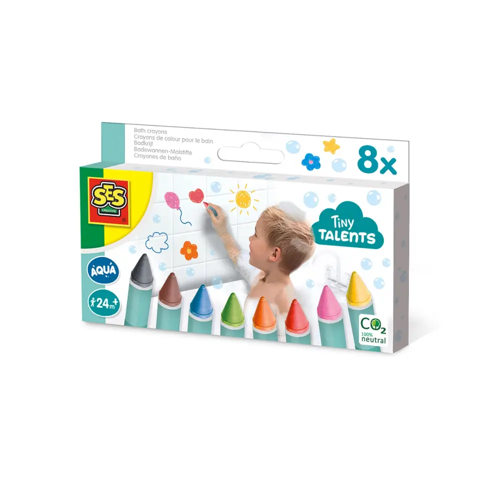 Ses Creative Badeleg - Farvekridt Til Badet billede