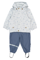 Dai Regnsæt m. Seler - Pearl Blue Boat AOP