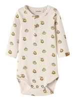 Lil' Atelier Gayo Sat Langærmet Slim Body - Turtledove