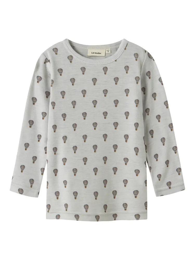 Lil' Atelier Noel Nor Uld Bluse - Oyster Mushroom - 92