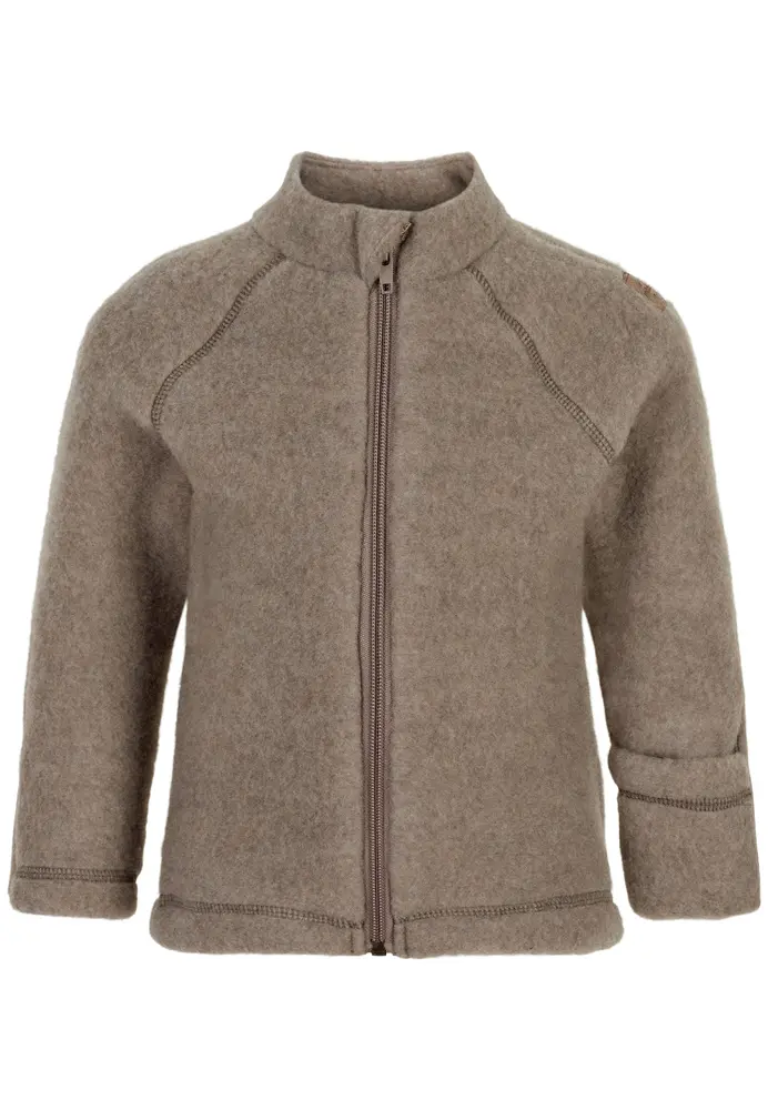 Uld jakke - Melange denver - 92 CM billede