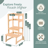 Læringstårn, lakeret