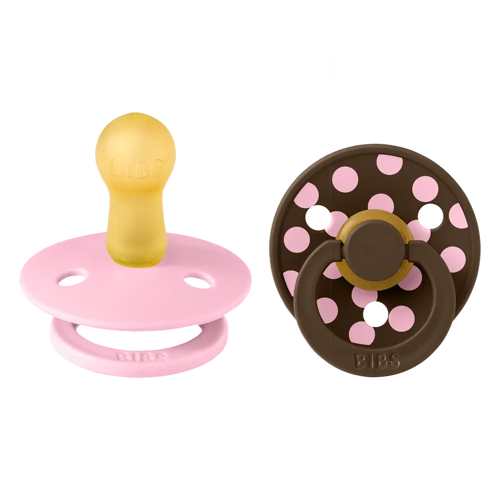 Studio Colour 2pk Polka Latex Str2 Baby Pink/Mocha billede