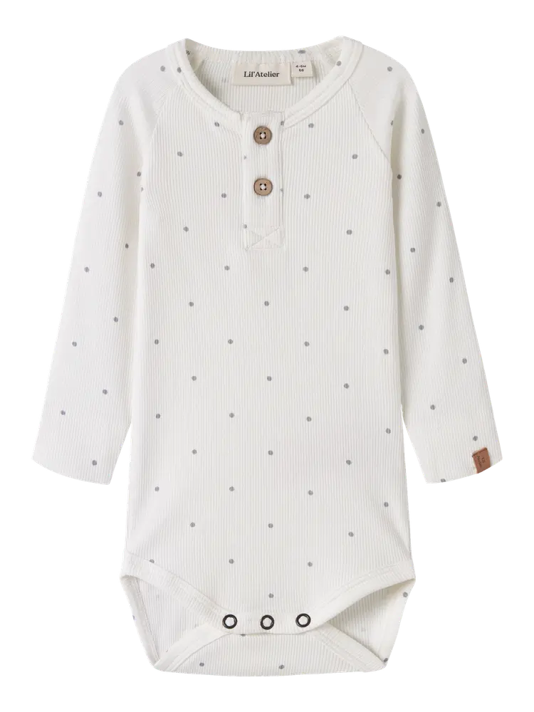 Lil Atelier Body l/æ - Rib - Slim - Noos - NbmGago - Coconut Mil