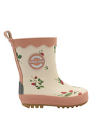 Gummistøvle m. Print - Strawberry AOP