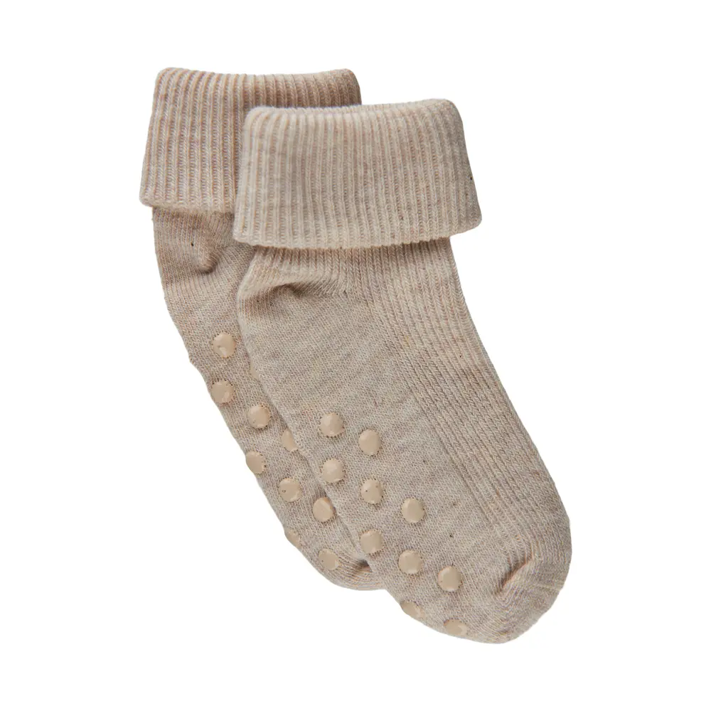 BeKids Baby Rib Strømpe m. ABS - 227 - 11/14 billede