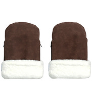 Østerbrohandsken Chocolate Brown Faux Suede