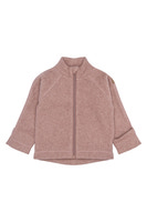 Bomuld Fleece Jakke - Burlwood Melange