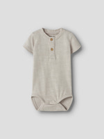 Name It Jano Kortærmet Body - Chateau Gray