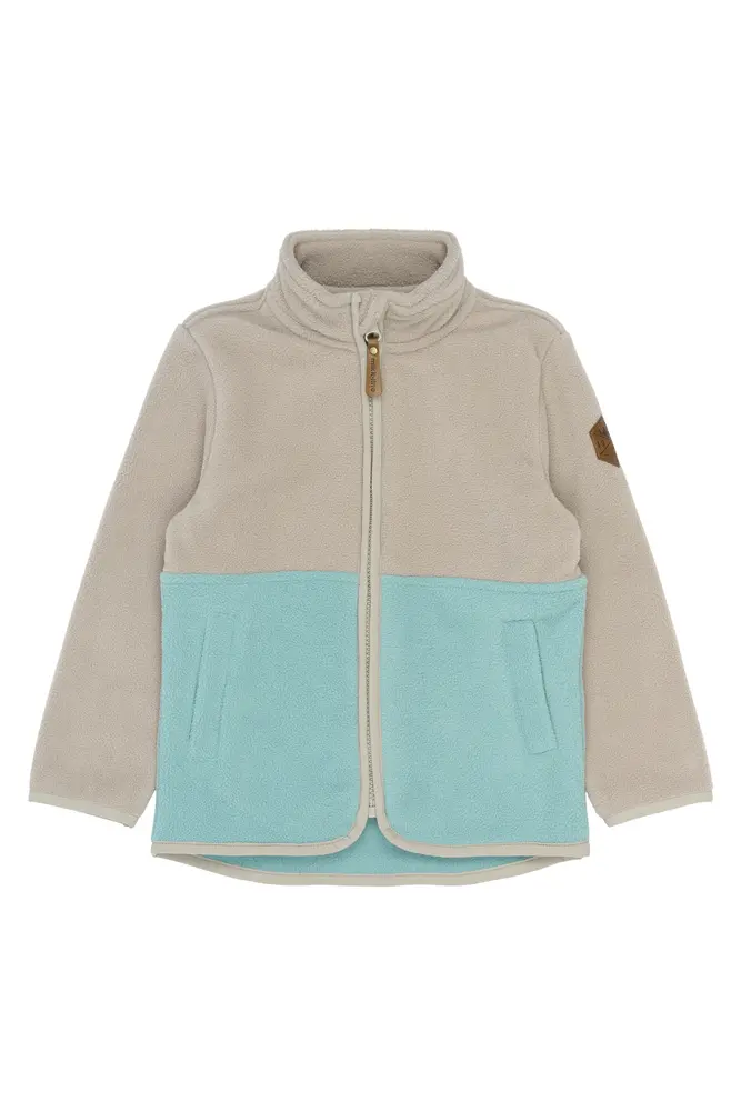 Fleece Jakke - Stone Blue - 128 billede