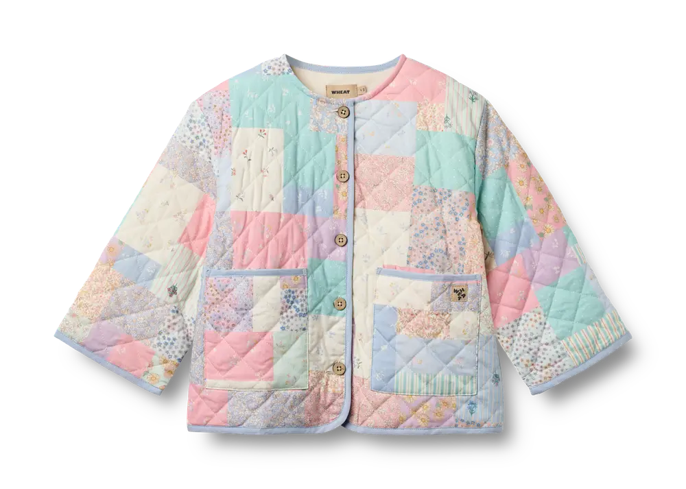 Inaja Quilt Jakke - Patchwork Flowers - 98 billede