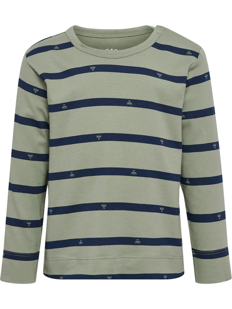 Hummel Stripy Bee Langærmet T-Shirt - Shadow - 104
