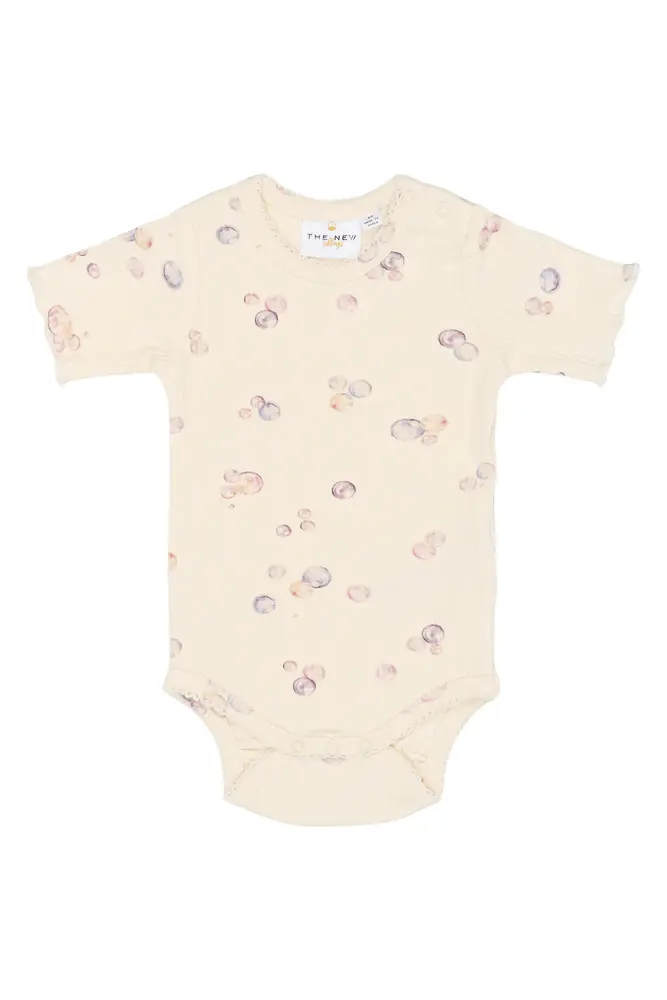 Tamma Kortærmet Rib Body - Gardenia AOP - 68 billede